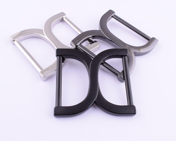 Double D Ring Buckle,1.5''metal Slide D Shape Strap Buckle Clasp