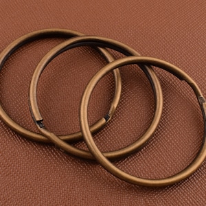 Large Round key ring,35mm Bronze keyrings,Iron Key Rings,Supplies Double Split round Key Ring for key/holder/lanyard 15Pcs