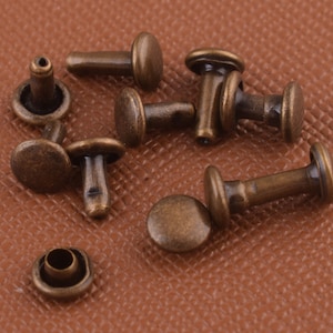 bronze metal rivets studs round rivet Double Cap Rivets for leather working/handbag