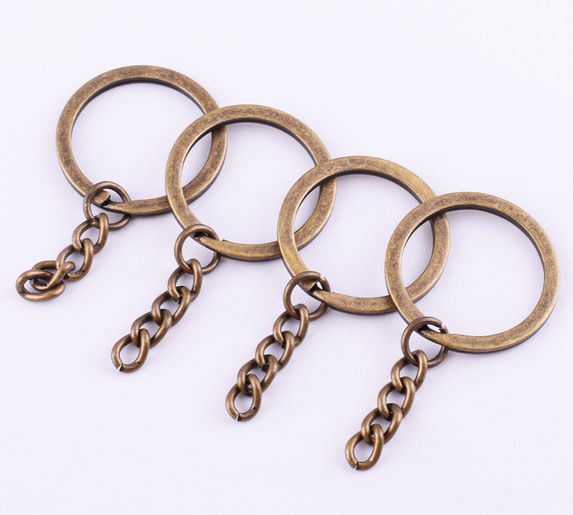 30mm Split Ring With Link,round Double Loop Jump Rings Metal