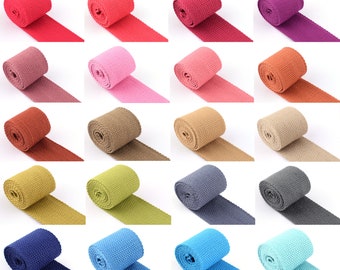 38mm Cotton Webbing,1 1/2'' Solid Color Webbing,Cotton Woven Tape Webbing Strap for Purse Strap Making,Pet Collar Leash Making Supply