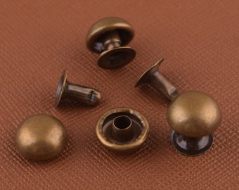 rivets en bronze Rivet rond rivet, goujons rivet pour sac à main / embellissements