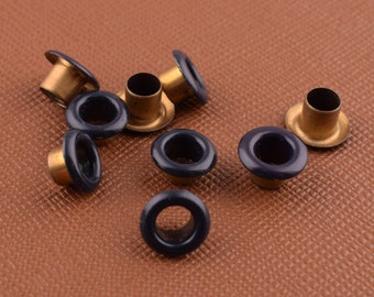 Dark blue Eyelets Leather Craft Repair Grommet Brass Grommets Eyelets Metal eyelets For Bead Cores Clothes Leather Working
