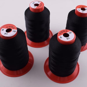 Black Nylon Thread ,#10 #20 #30 #60 High quality Silk Thread spool roll cord for macrame,mask,clothing embroidery sewing thread making
