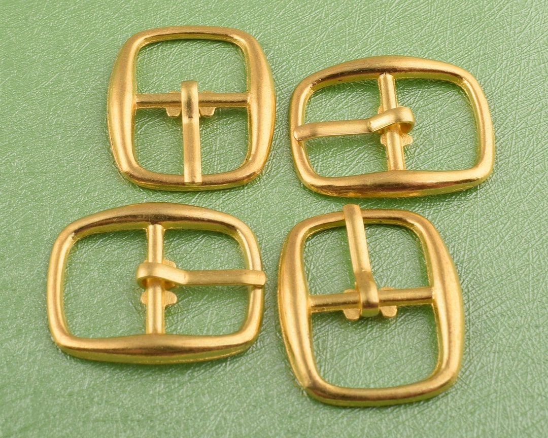 20 Pcs Adjustable Buckles Small Metal Buckle Belt Gold Strap Buckle