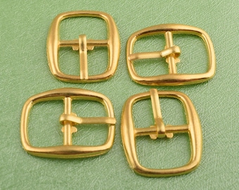 20 piezas hebillas ajustables pequeño metal hebilla de oro correa hebilla hebilla con alfileres para el cinturón y la fabricación de bricolaje