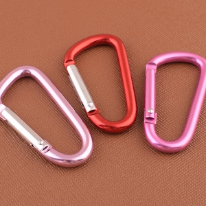 Rose Red/Pink/Red Key Ring Key Chain  Aluminum Carabiner Special Gift Carabiner Hook bag Connector