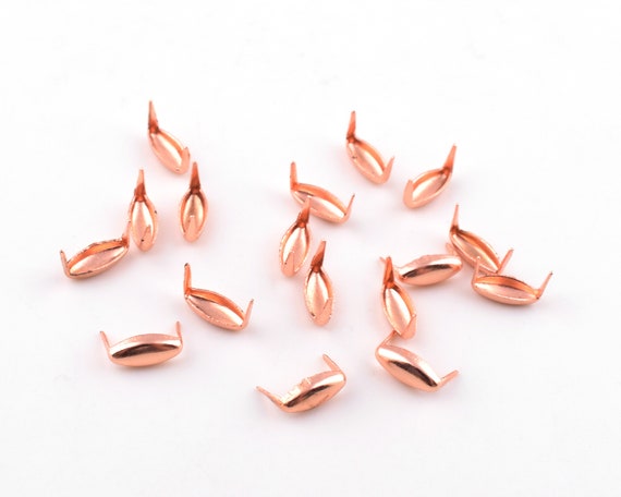 Nailheads Studs,7mm Mini Rose Gold Oval Claw Rivets,spikes  display picture 1