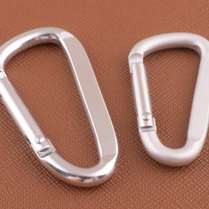 silver carabiner Aluminum Carabiner keychain carabiner hook clasp key rings