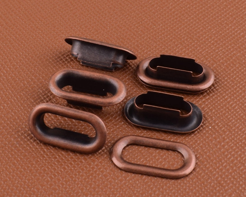 Oval Eyelet With Washer103innermm Antique Copper Oval Etsy