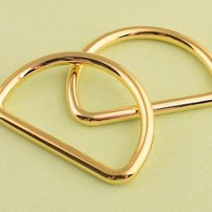 4 pcs 40mm d ring metal d ring gold d circle big d-rings for bag or belt making