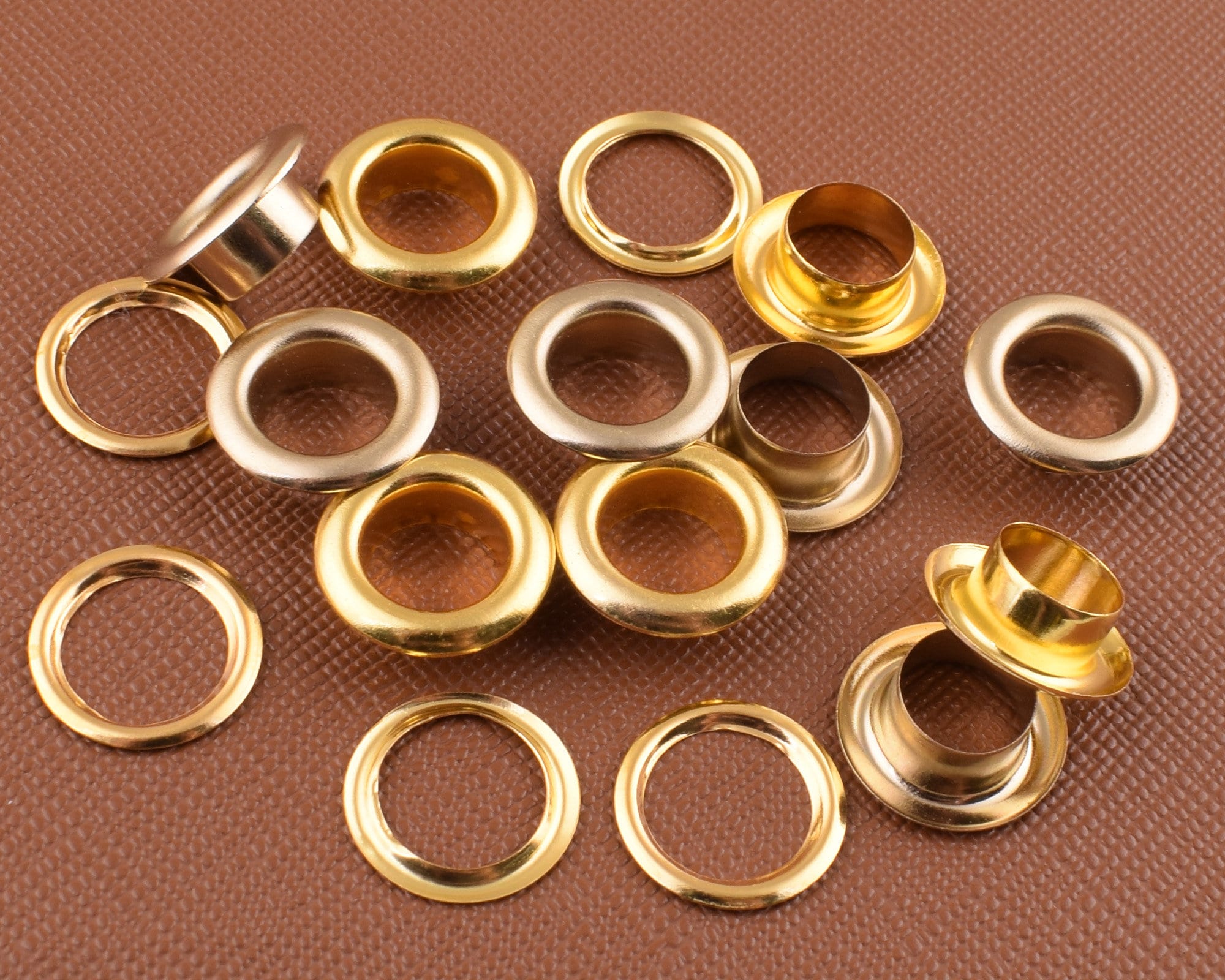 Gold Eyelets8mm Hole Eyelets Grommet With Washermetal Round Etsy