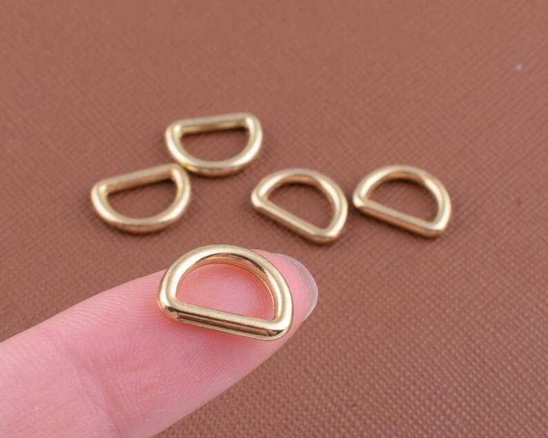 Mini Metal Drings9mm Gold Small D Rings Tiny D Loop for Belt Etsy