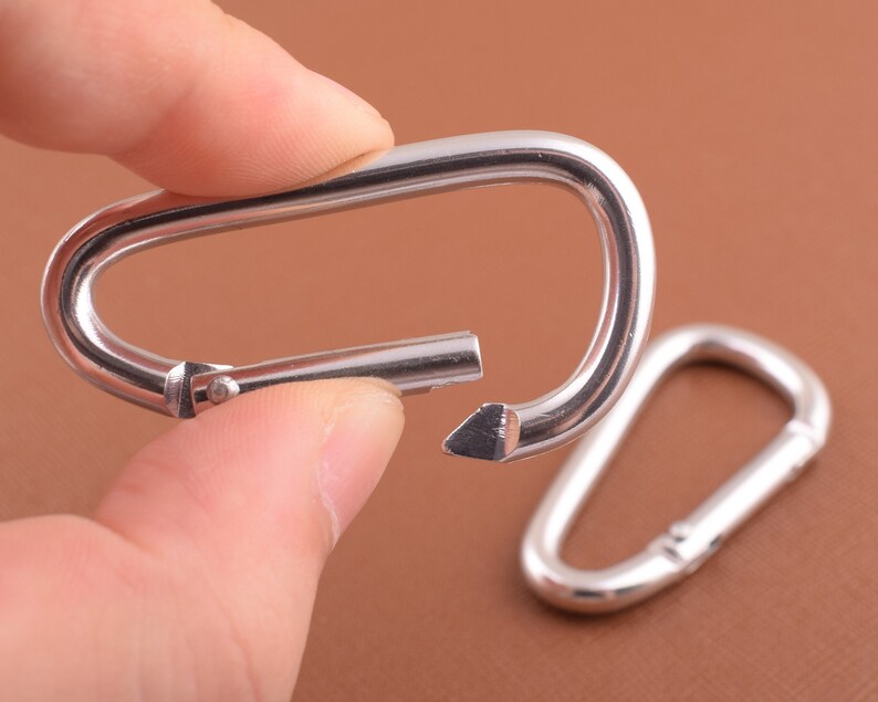White Key Ring Key Chain Aluminum Carabiner Special Gift for Kids ...