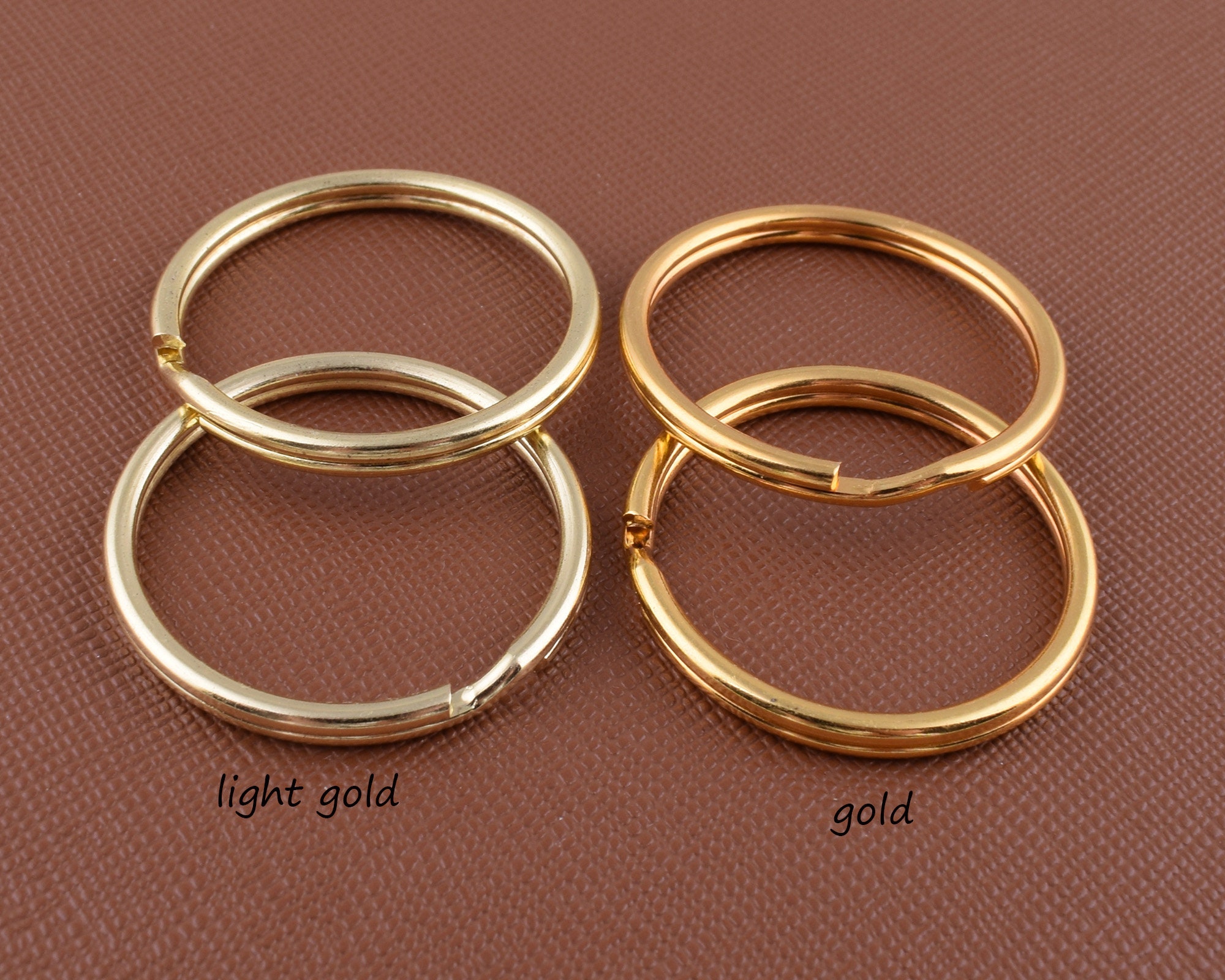 Split Key Rings,30mm Eight Colors Round Keychain Rings Double Split ...