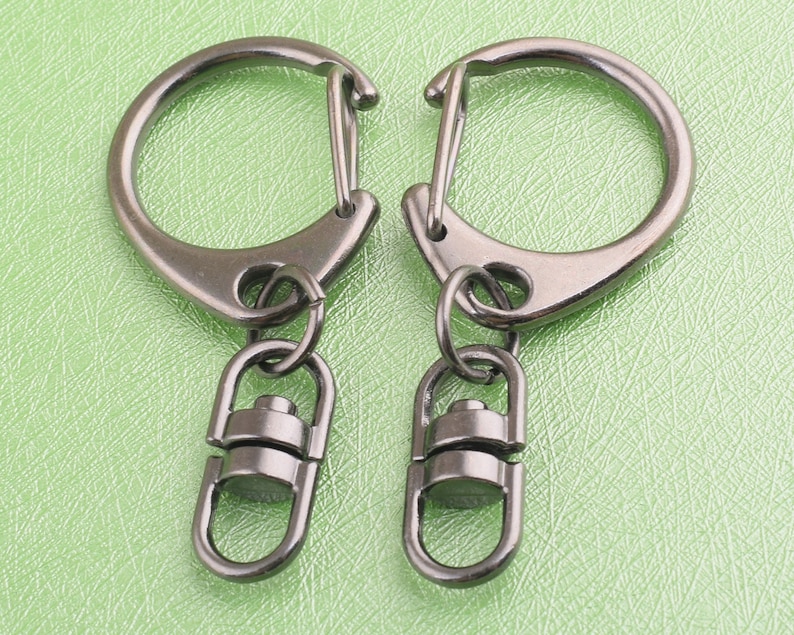 swivel clasps gun black swivel snap hook metal lobster clasp for keychian and handbag,8 pcs 5.5mm*50mm