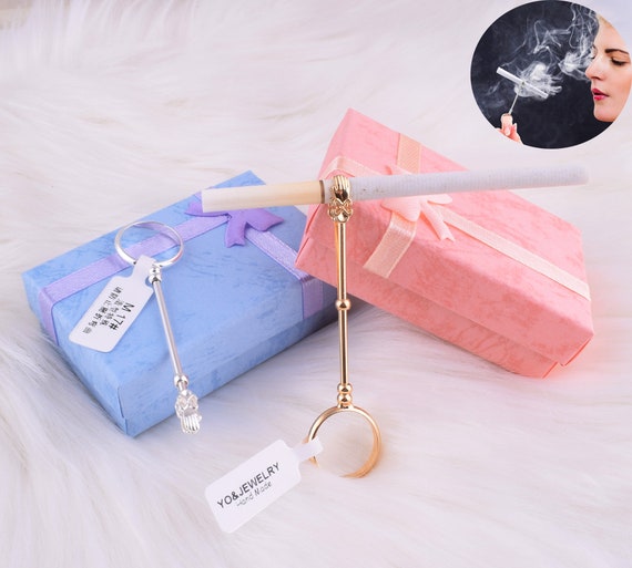 Cigarette Holder Ring For Elegant SmokerGold/Silver Etsy