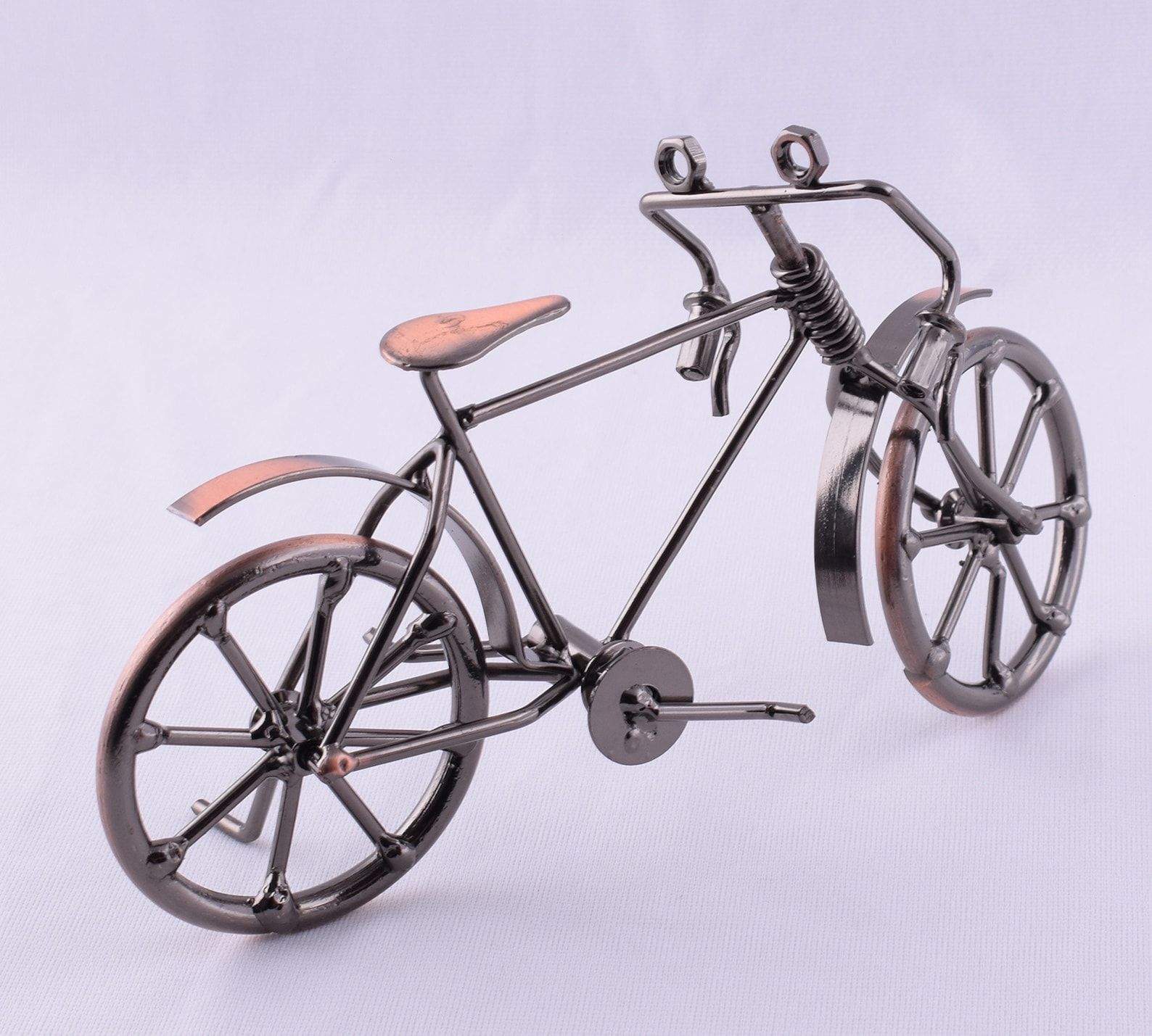 Metallic Bike Model Vintage Metal Bike Model,copper Bicycle Ornaments Desktop Crafts ...