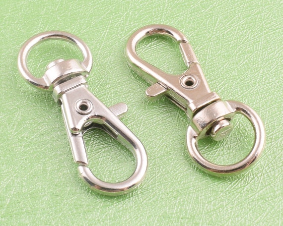 20Pcs Swivel Clasps Set Lanyard Snap Hooks With Key Chain Rings