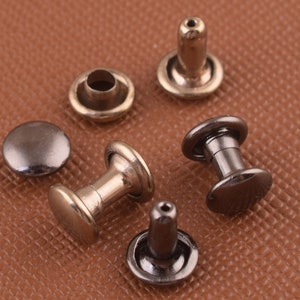 light gold/black metal rivets Double Cap Rivets,rivets studs for handbag/clothing/crafts/embellishments
