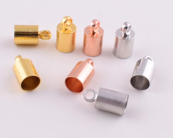 Jewelry end caps store for cords