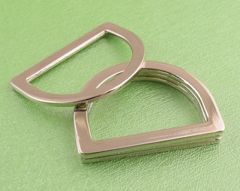 Silver d rings metal d-rings d circle Rounding d ring bag belt ring handbag hardware