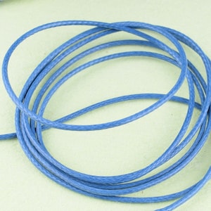 1mm blau Runde Lederband, Leder-String, Perlen Schnur, Rindsleder Leder Spitze, Armband Schnur, geflochtene Schnur für Schmuckherstellung