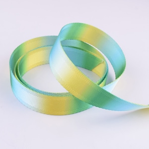 Nylon webbing, 20mm 5 yards Kleurrijke decoratieve lint voor tas handvatten riem, sleutelhanger, Pet Collar, Kleding Stof accessoires, geel / groen / blauw