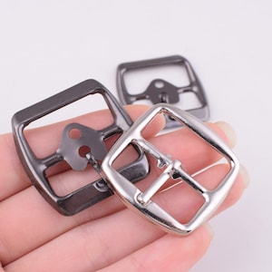 15 inch pin buckles,12 pcs 25mm silver/black square strap buckles belt buckles,Center bar replacement buckles for belt/handbag DIY making