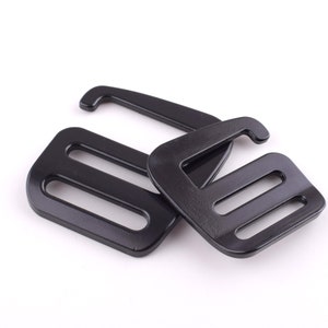 G Hook Buckle for Backpacks G Shape Release Buckle Large Tri Bar Buckles Adjuster Slider Fastener for Bag Hardware Replacement Belt Hooks