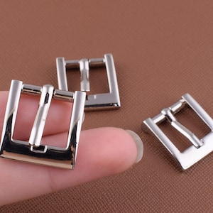 1/2&#39;&#39; Silver belt Buckles,13mm Strap buckles,Square strap fastener Replacement Buckles ,Adjust Pin Buckles for DIY making--10pcs