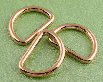 Light Gold D Ring Metallo D-Ring per borsa borsa zaino per la produzione di forniture hardware,6Pcs 20mm