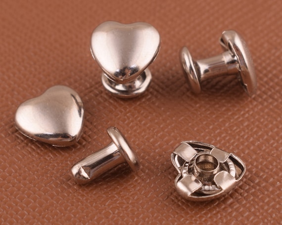 Buy Heart Shaped Rivet Silver Rivets Double Cap Rivets Rivet Studs 