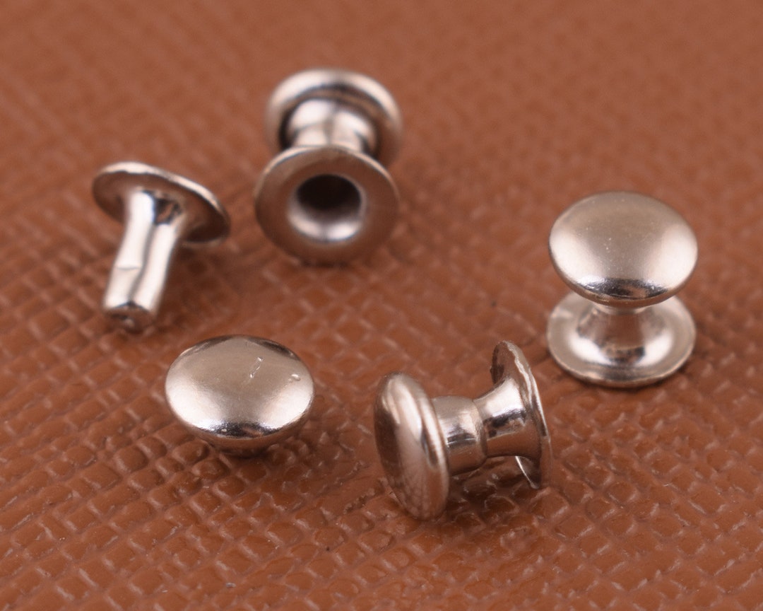 Metal Silver Rivets Studs Round Rivet,decorative Rivets for Leather ...
