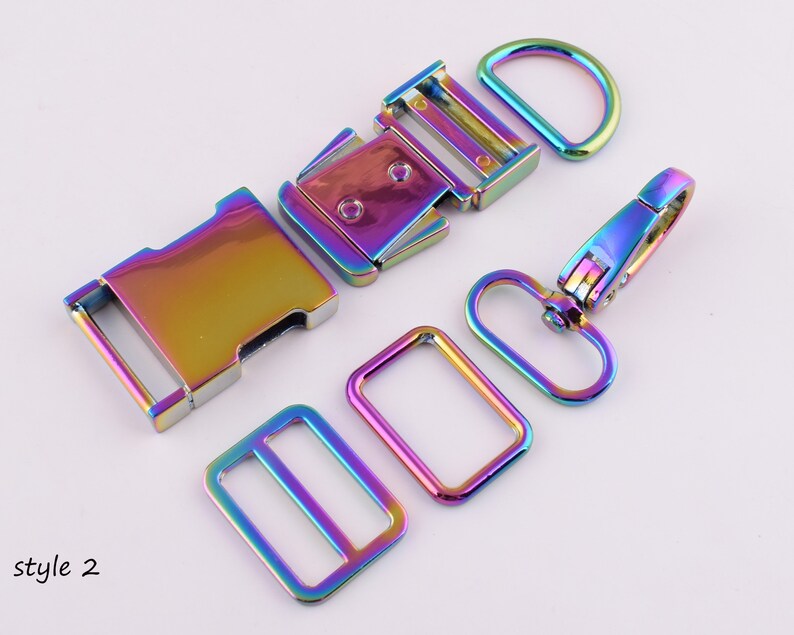 Dog collar hardware kit1 inch metal pet collar set supplies Etsy