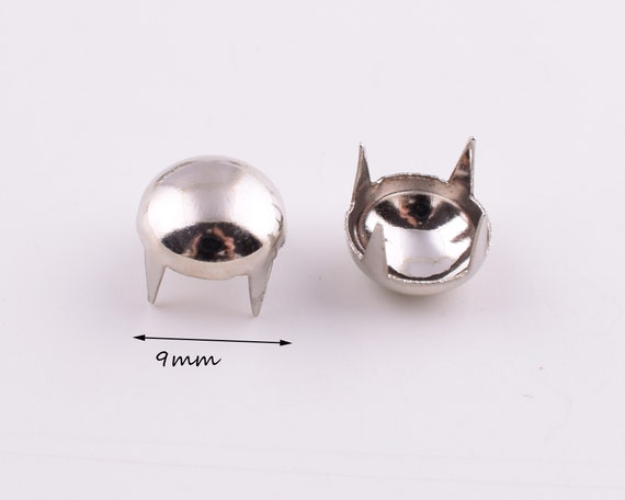 12MM Square Spikes Garment Rivets for Clothing Four claw metal