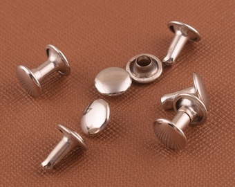 Silver rivet studs Metal Rivet rapid rivets for purses/handbag/clothing/crafts/leather working