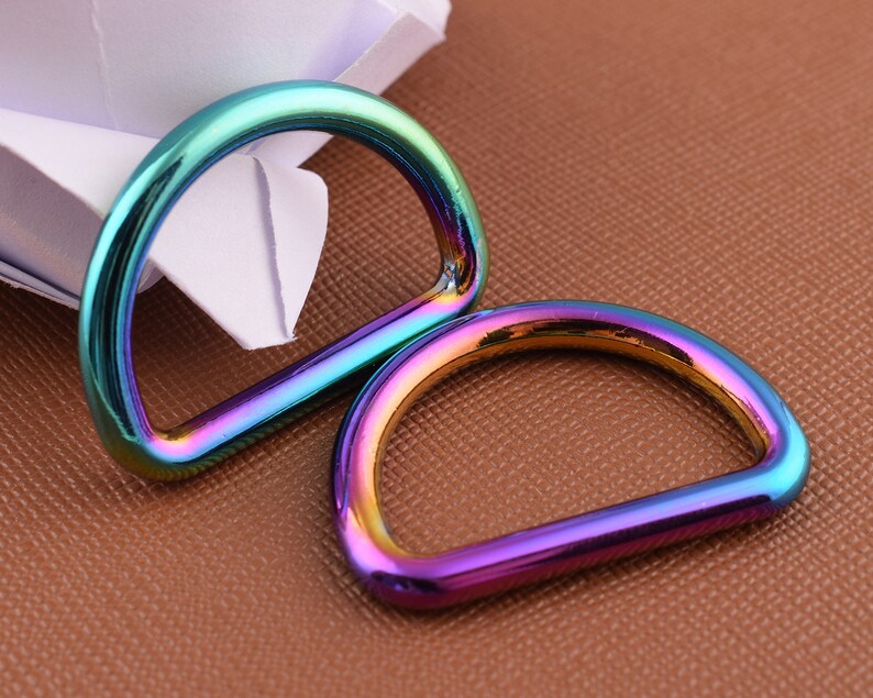 Rainbow D Rings 1 Inch Metal D-rings D Loop D Circle,handbag/belt/dog ...