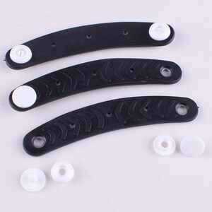Clip del puente de la nariz, alambre de la máscara de la ropa deportiva negro, cinta de tiras de aluminio 10 * 72mm alambre flexible de silicona para la máscara hecha a mano que hace accesorios imagen 3