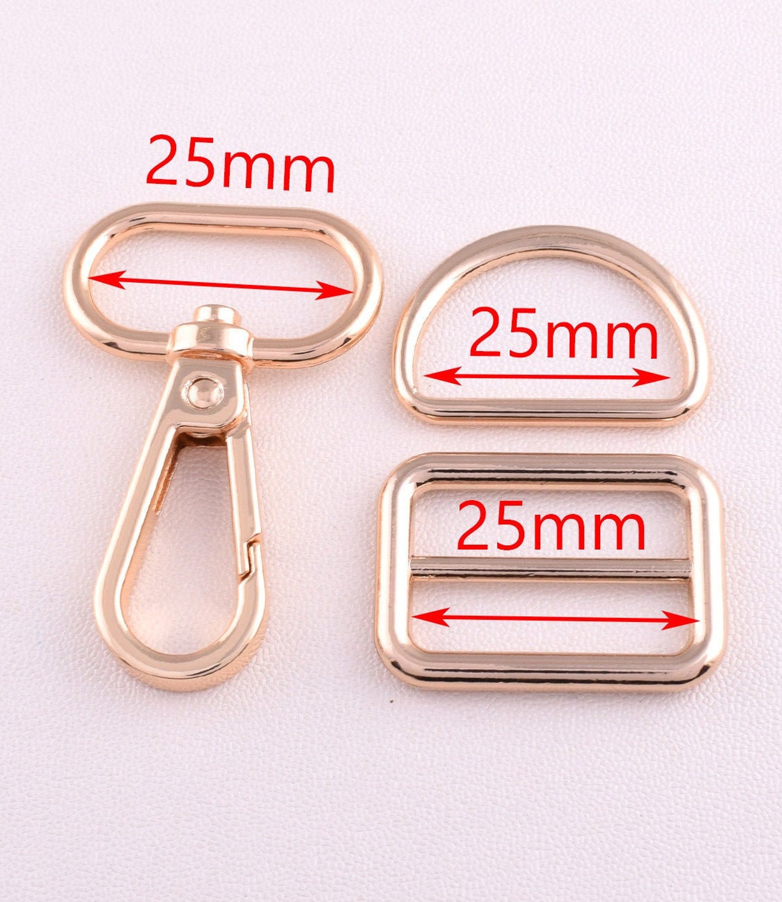 1 Inch Metal Dog Collar Hardware Set25mm Swivel Clasp Strap Etsy
