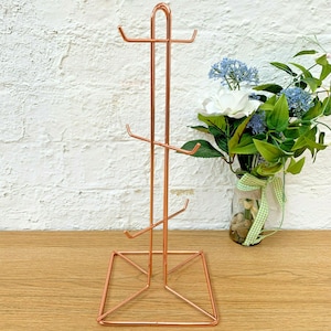READY STOCK Wooden Tree Shape Coffee Mug Tree Tea Cup Holder Stand Mug Storage Rack With 6 Hooks READY STOCK Wooden Tree Shape Coffee Mug Tree Tea Cup Holder Stand Mug Storage Rack With 6 Hooks