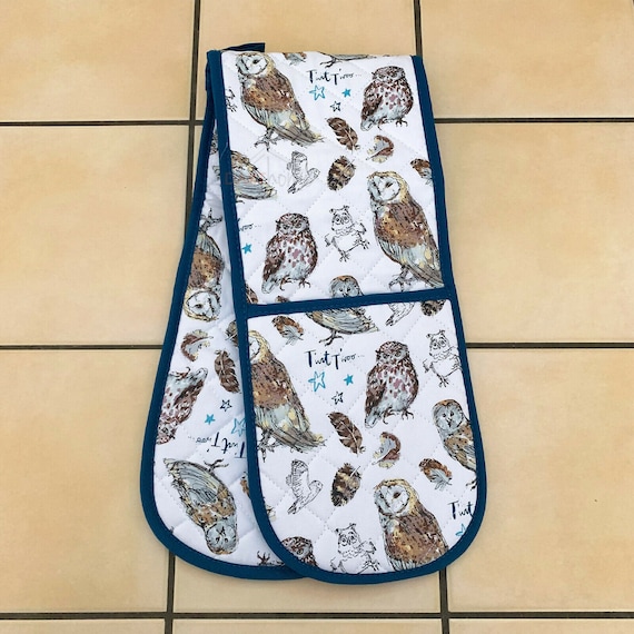 Ulster Weavers Night Owl Kitchen Cotton Hand Dry Tea Towel Double Oven Gloves