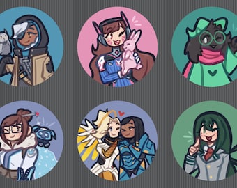 Misc. Buttons | 1.25&quot; | Pin-back / Magnet
