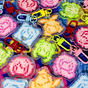 Pixel Vocaloid Charms | 1.5&quot; | Double Sided Print
