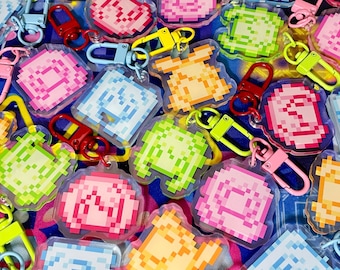 Pixel Vocaloid Charms | 1.5" | Double Sided Print