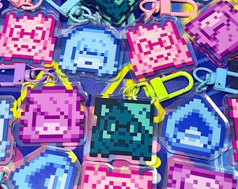 Pixel Deltarune Charms | 1.5" | Double Sided Print