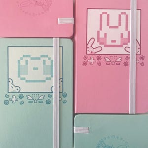 Cuadernos en blanco de rana y conejo / A6 / 5,5" x 3,5"