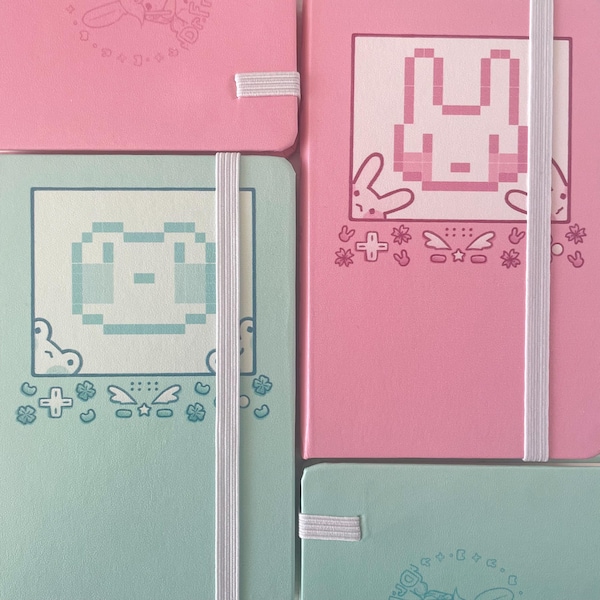 Frog & Bunny Blank Notebook Journals | A6 | 5.5"x3.5"