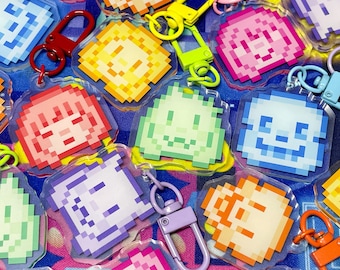 Pixel Undertale Charms | 1.5" | Double Sided Print