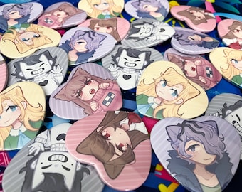 RPG Maker Heart Buttons | Pin-back & Magnet
